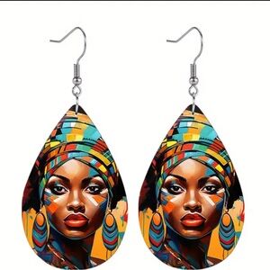 Colorful Tribal Art Earrings
